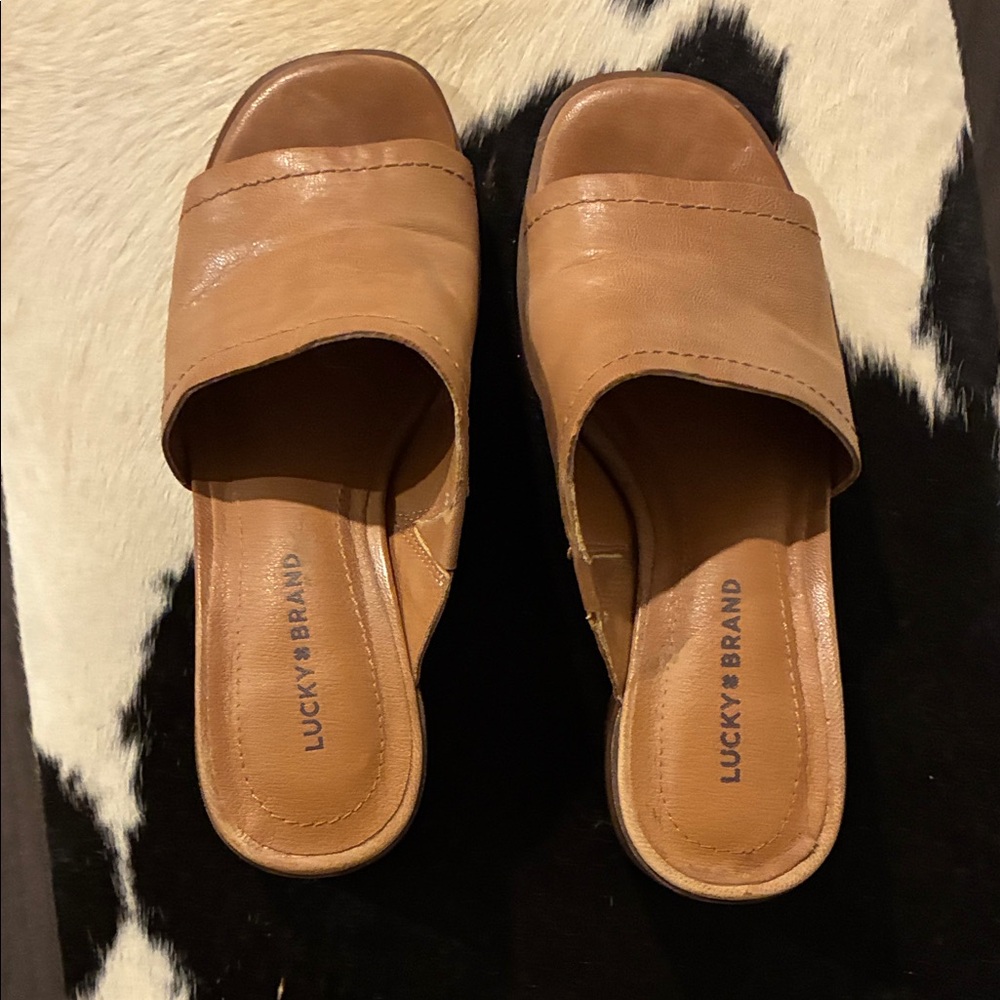 Lucky Brand Brown Women's Mules